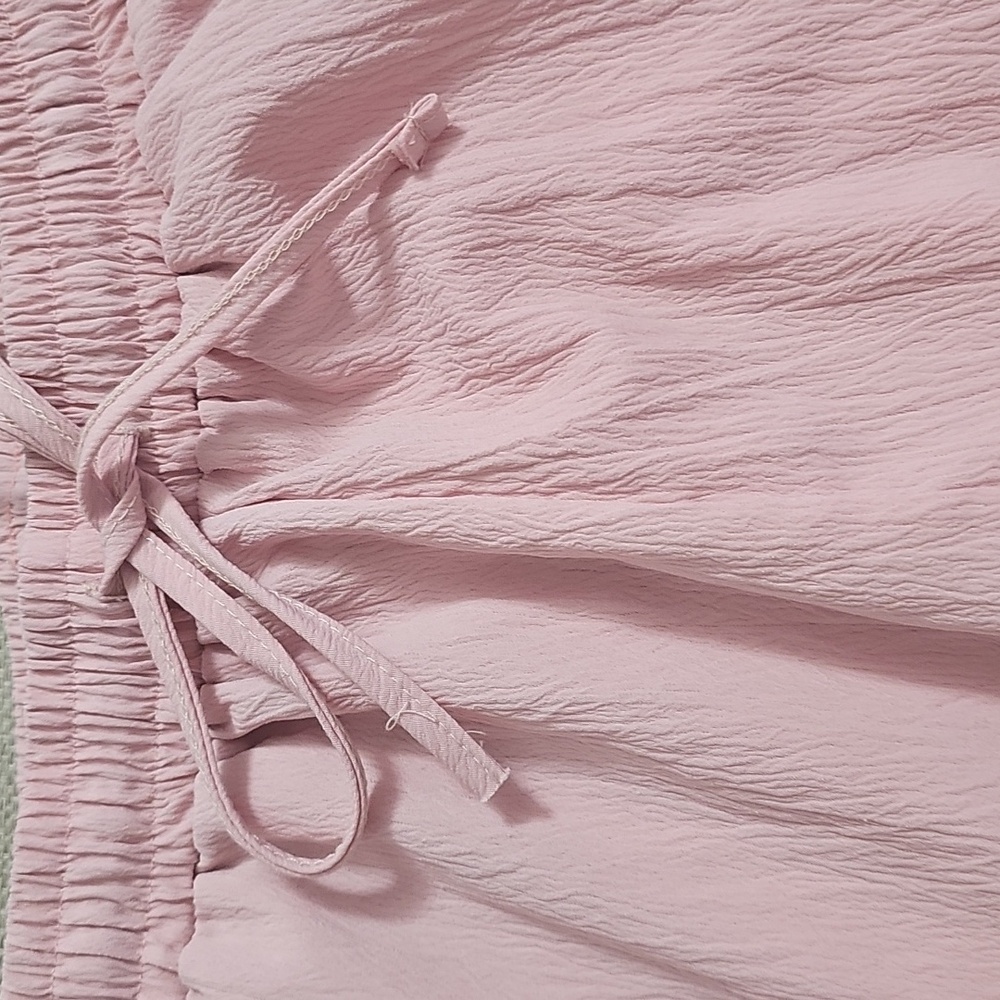 Amazon Essentials Chic Pink Button-Detail Pants L… - image 3